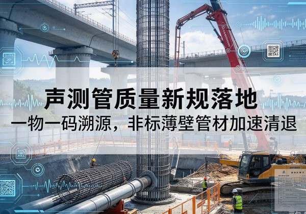 顺义区声测管质量新规落地，一物一码溯源，非标薄壁管材加速清退